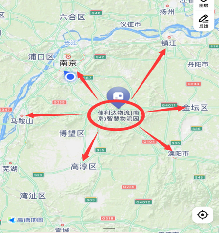 图为v8哈希游戏南京智慧物流园区位图